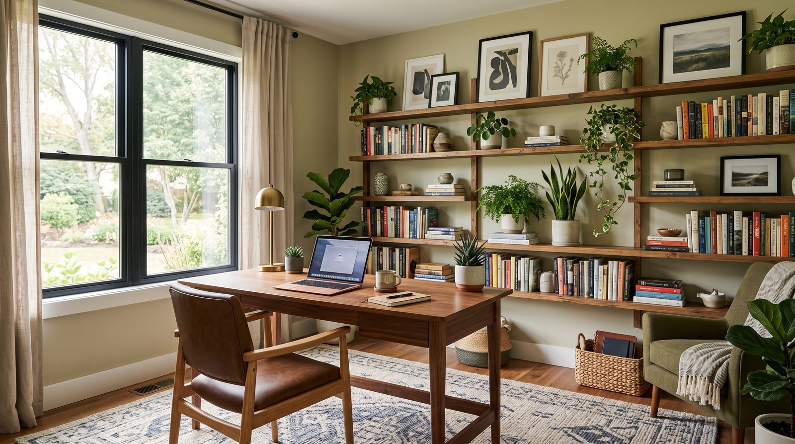 Staged home office